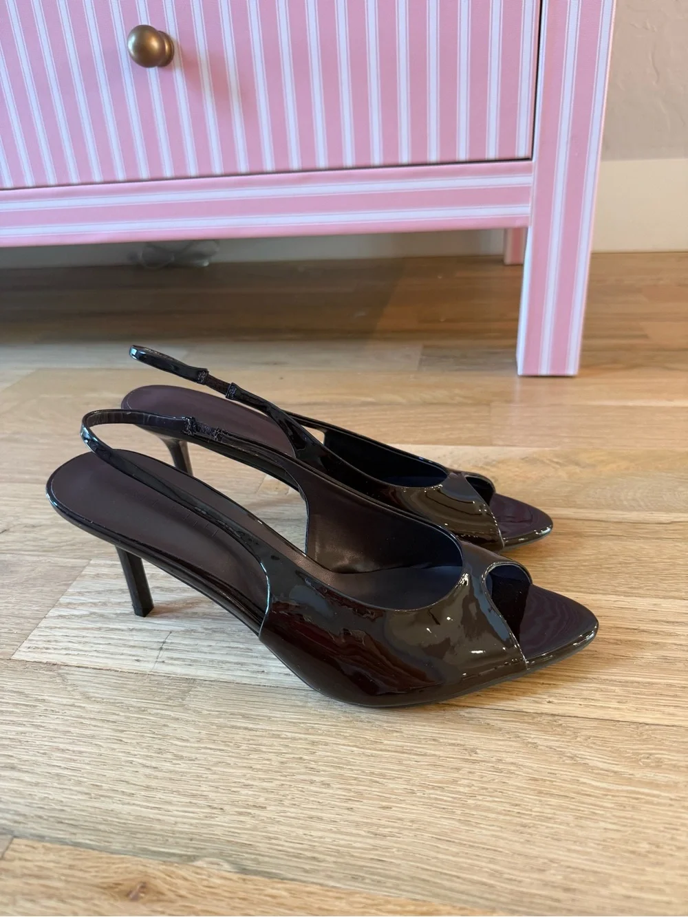NWT Billini Milena Peep Toe Slingback Heels Size 8